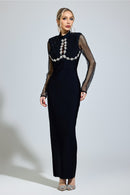 Nexaviel Black Diamond Bandage Dress