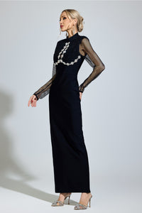 Nexaviel Black Diamond Bandage Dress
