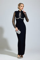 Nexaviel Black Diamond Bandage Dress