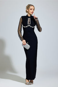 Nexaviel Black Diamond Bandage Dress