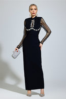 Nexaviel Black Diamond Bandage Dress