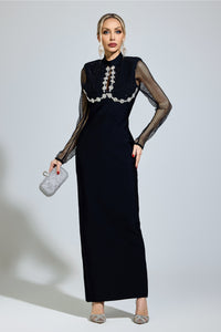 Nexaviel Black Diamond Bandage Dress