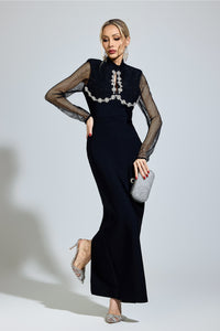 Nexaviel Black Diamond Bandage Dress
