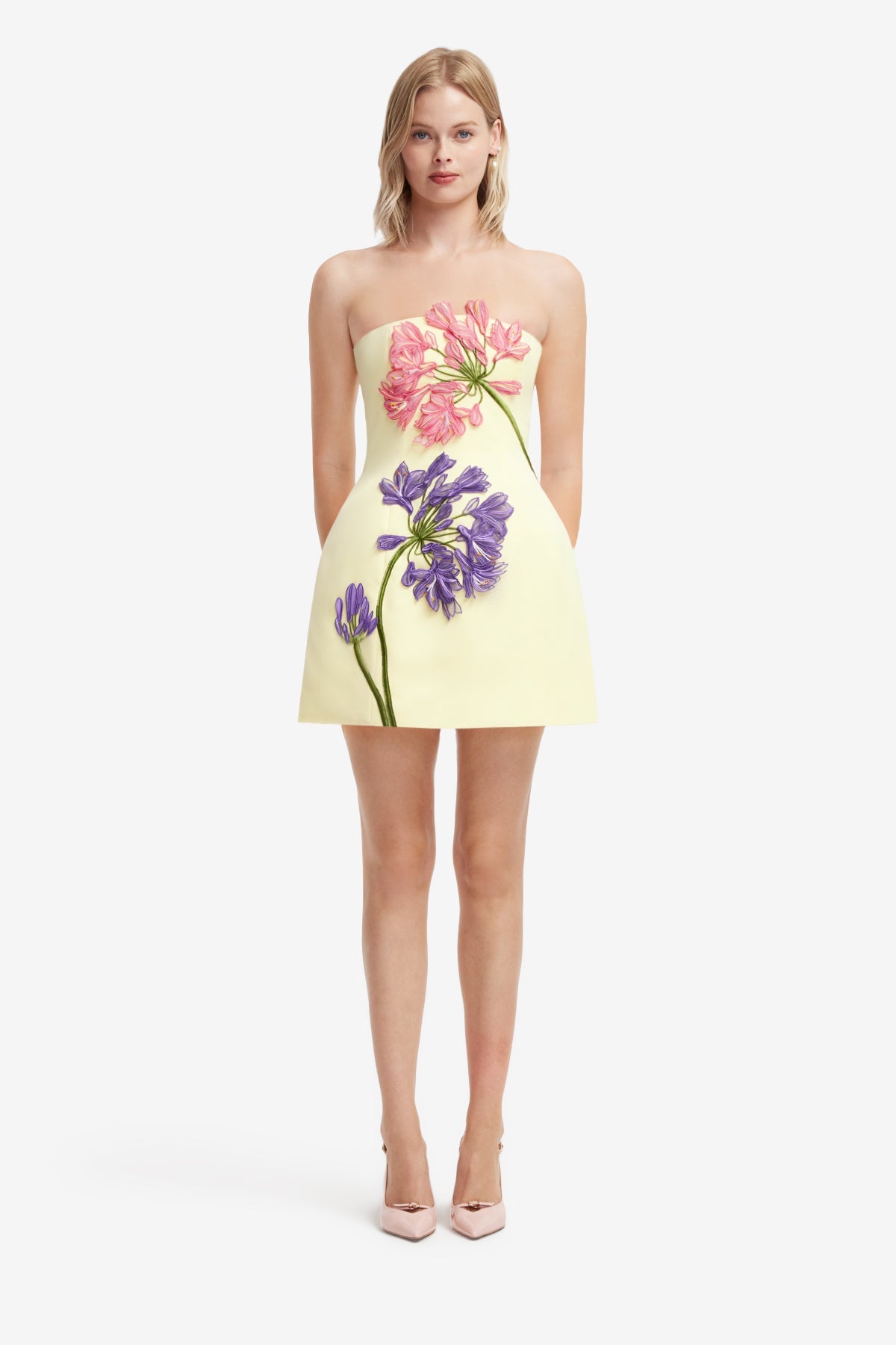 Maevik Appliqué Bustier Mini Dress