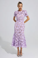 Freeya Purple Lace Mermaid Maxi Dress