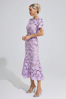 Freeya Purple Lace Mermaid Maxi Dress