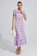 Freeya Purple Lace Mermaid Maxi Dress