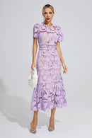 Freeya Purple Lace Mermaid Maxi Dress