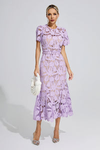 Freeya Purple Lace Mermaid Maxi Dress