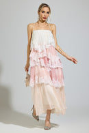 Ravelix Pink Lace Party Dress