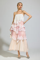 Ravelix Pink Lace Party Dress