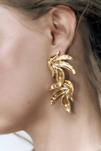 Bexiron Gold Leaves Earrings