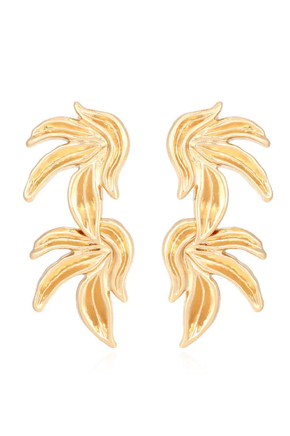 Bexiron Gold Leaves Earrings