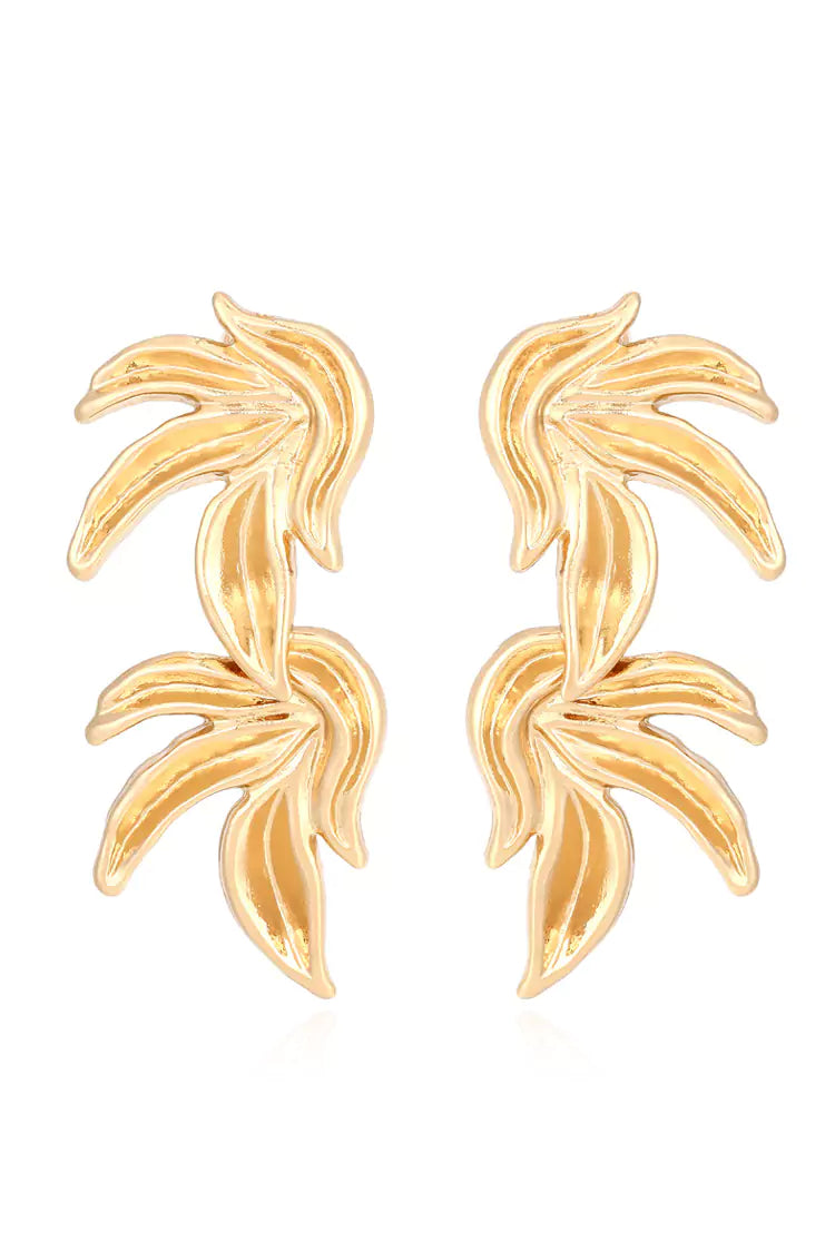 Bexiron Gold Leaves Earrings