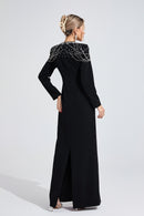 Fendralix Black Diamond Maxi Dress