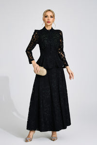 Firmino Black Lace Two Piece Set