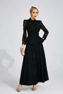 Firmino Black Lace Two Piece Set
