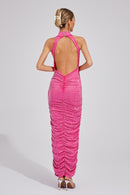 Lizzie Rose Red Diamond Maxi Dress