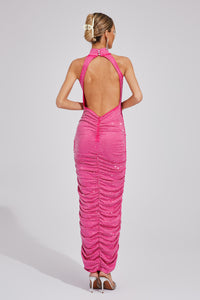 Lizzie Rose Red Diamond Maxi Dress