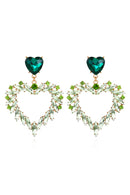 Ajaz Green Heart Earrings