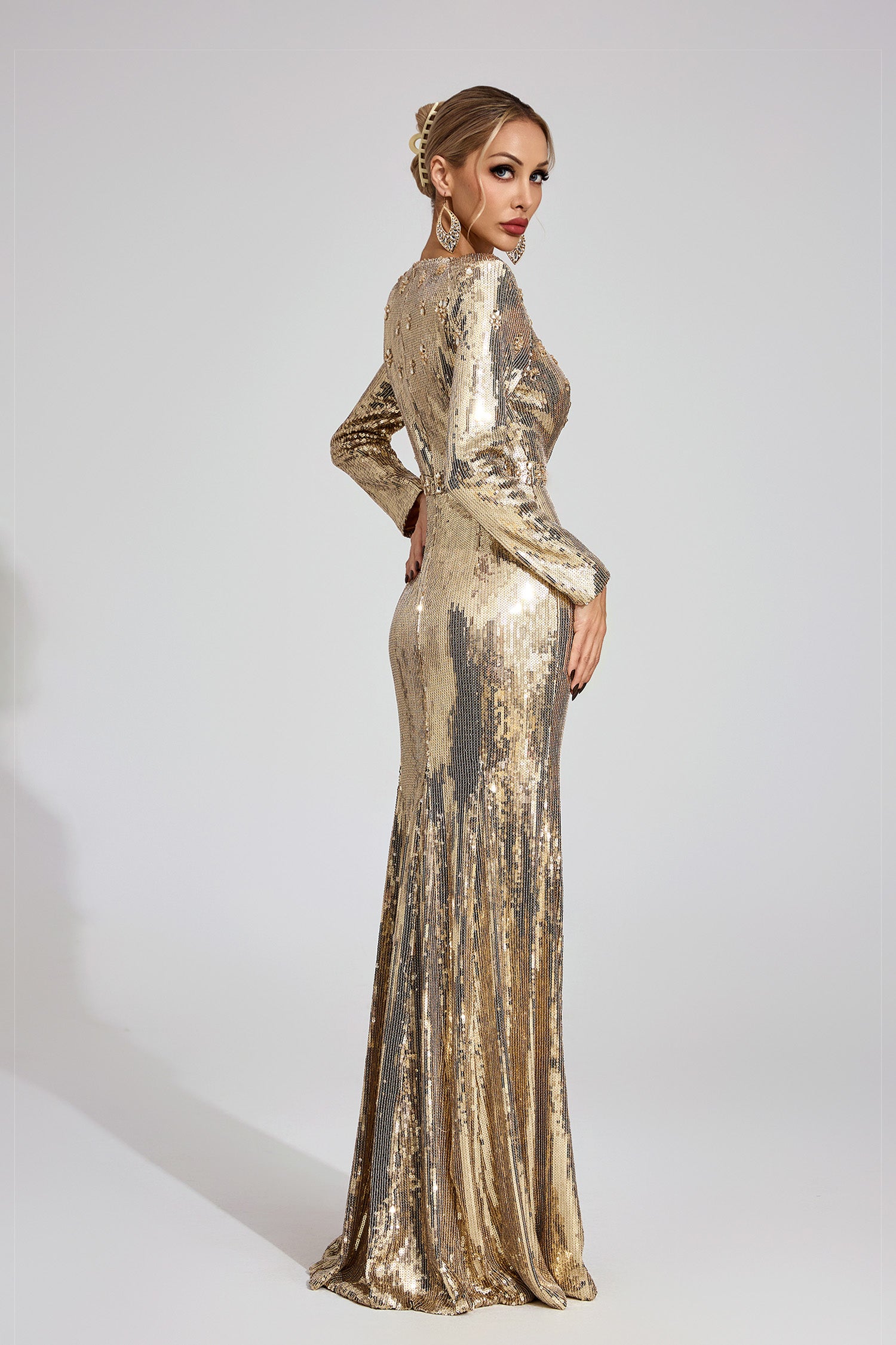 Baldev Sequined Maxi Dress