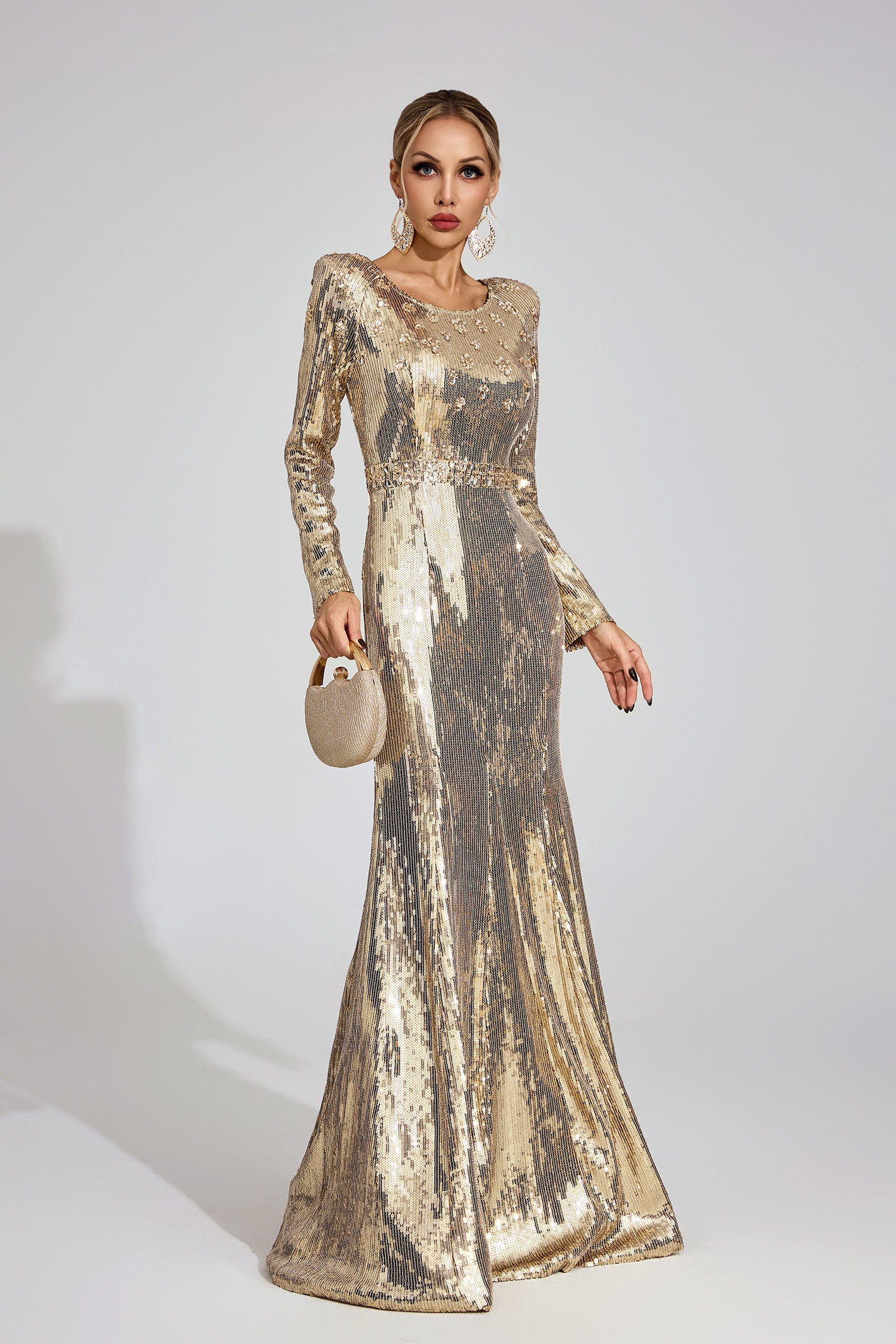 Baldev Sequined Maxi Dress