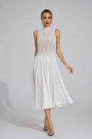 Eryndel Sleeveless Maxi Dress In White