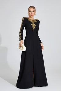 Eilley Diamond Maxi Dress In Black