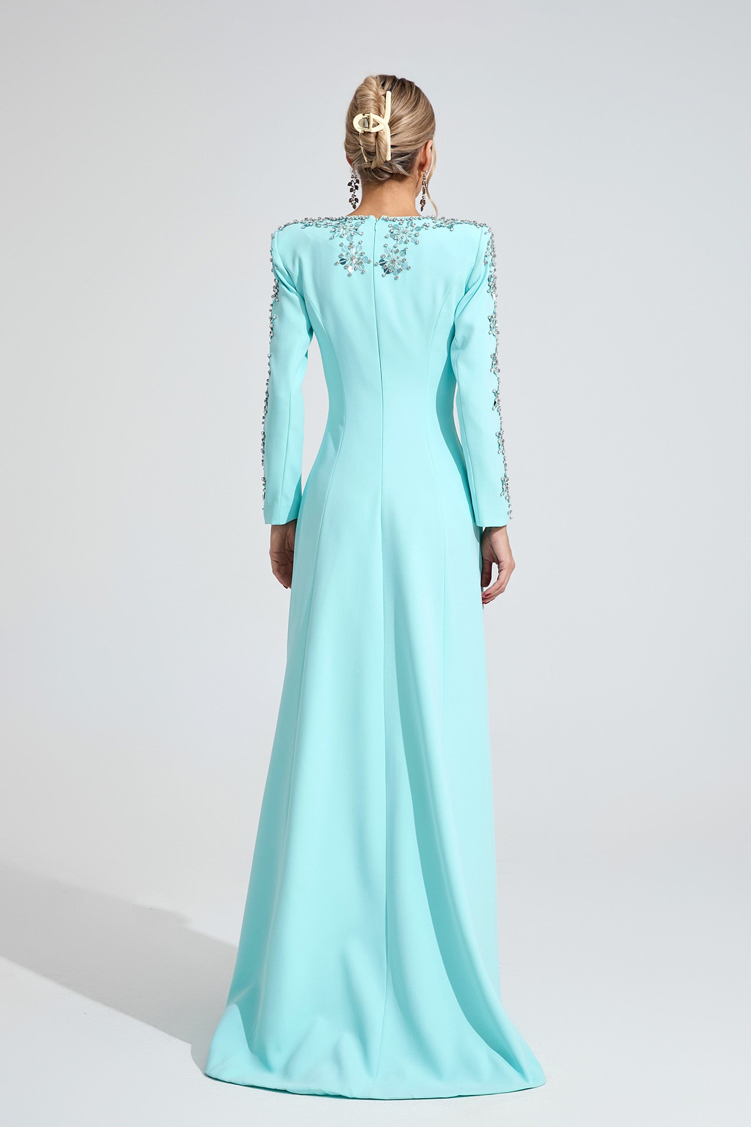 Eilley Bule Diamond Maxi Dress