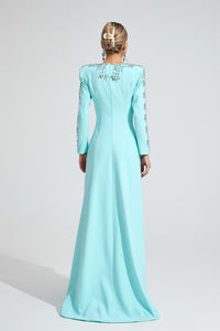Eilley Bule Diamond Maxi Dress