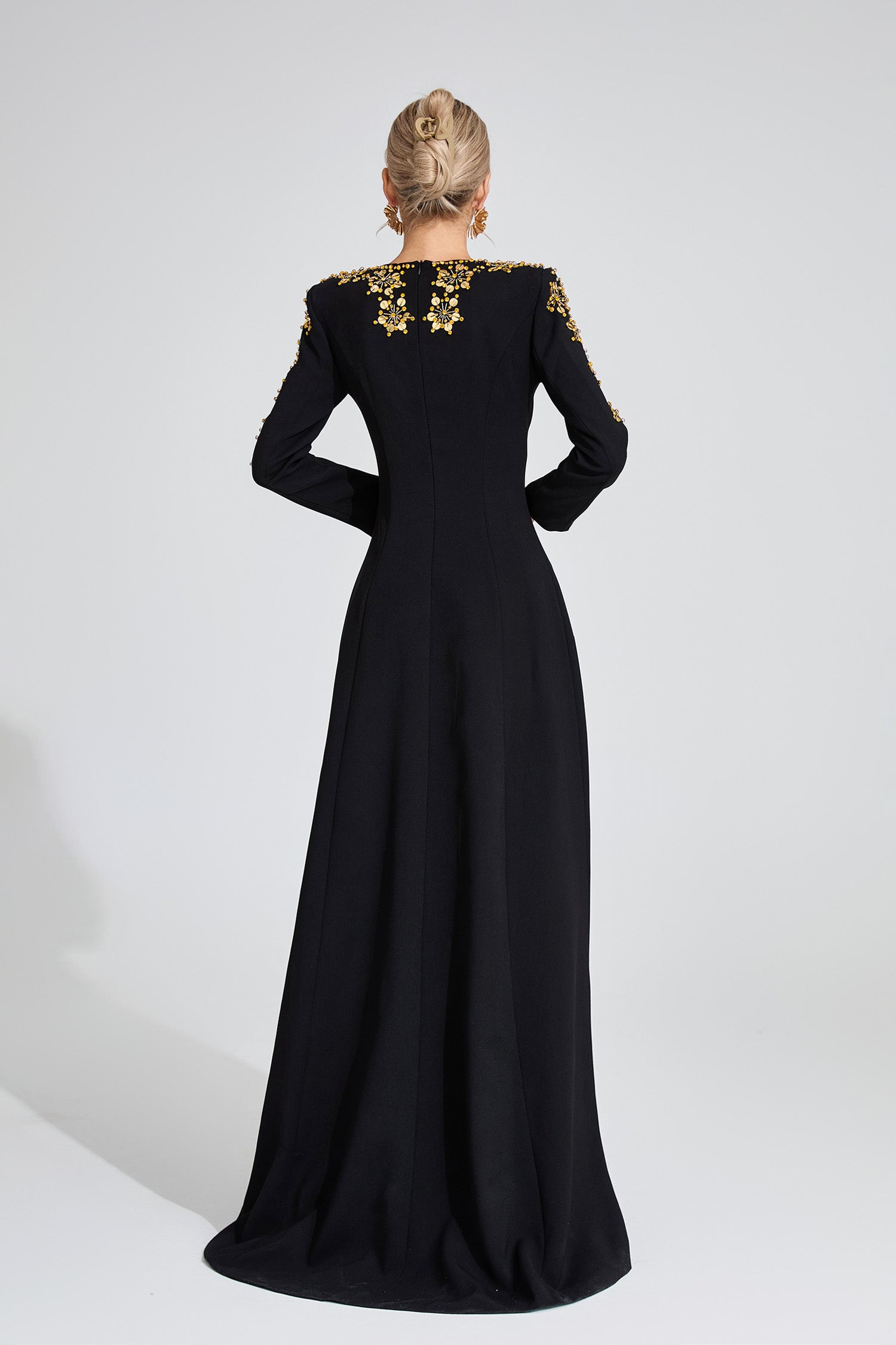 Eilley Diamond Maxi Dress In Black