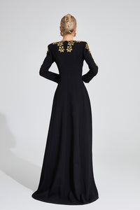 Eilley Diamond Maxi Dress In Black