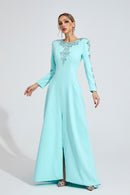 Eilley Bule Diamond Maxi Dress