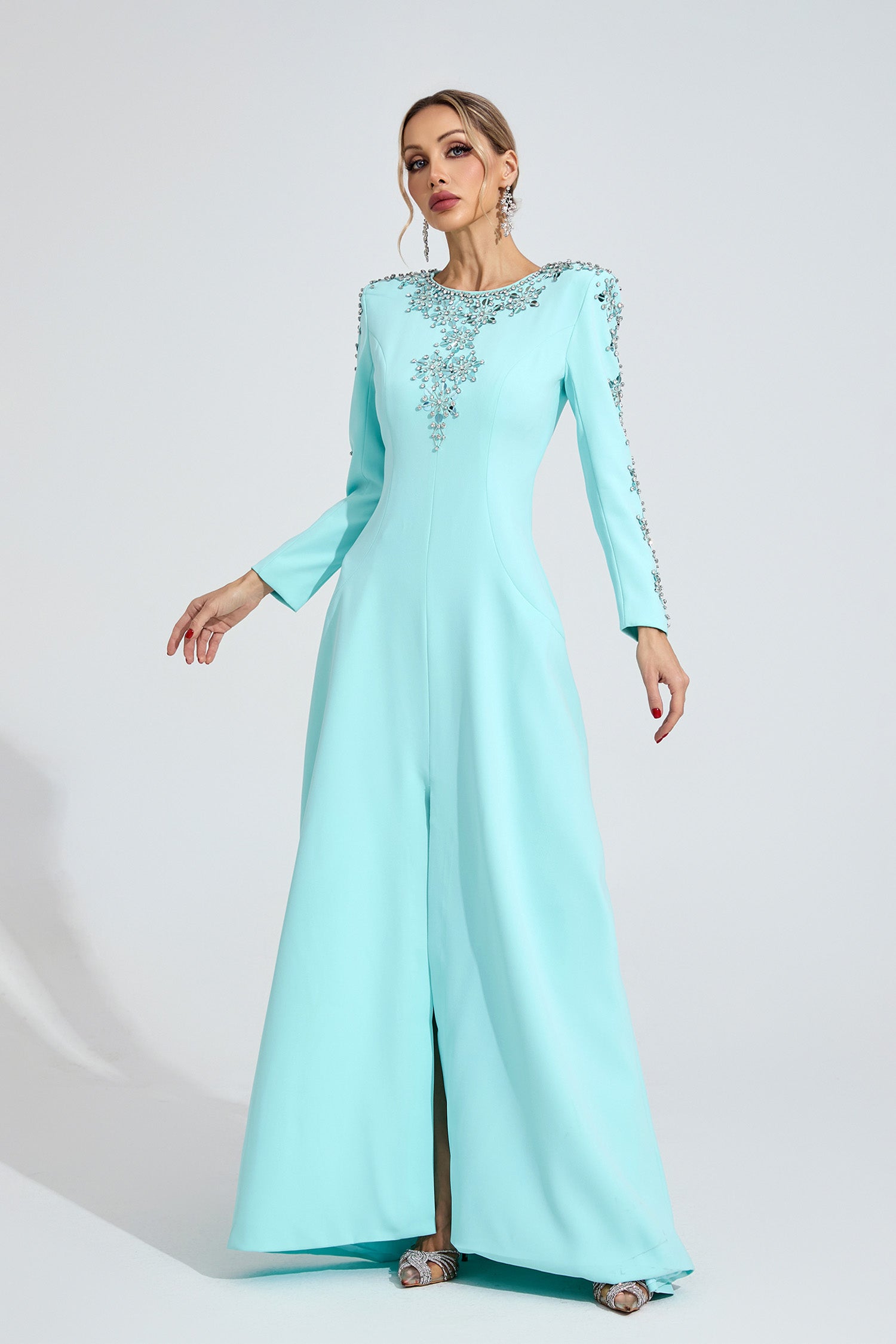 Eilley Bule Diamond Maxi Dress