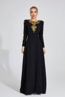 Eilley Diamond Maxi Dress In Black