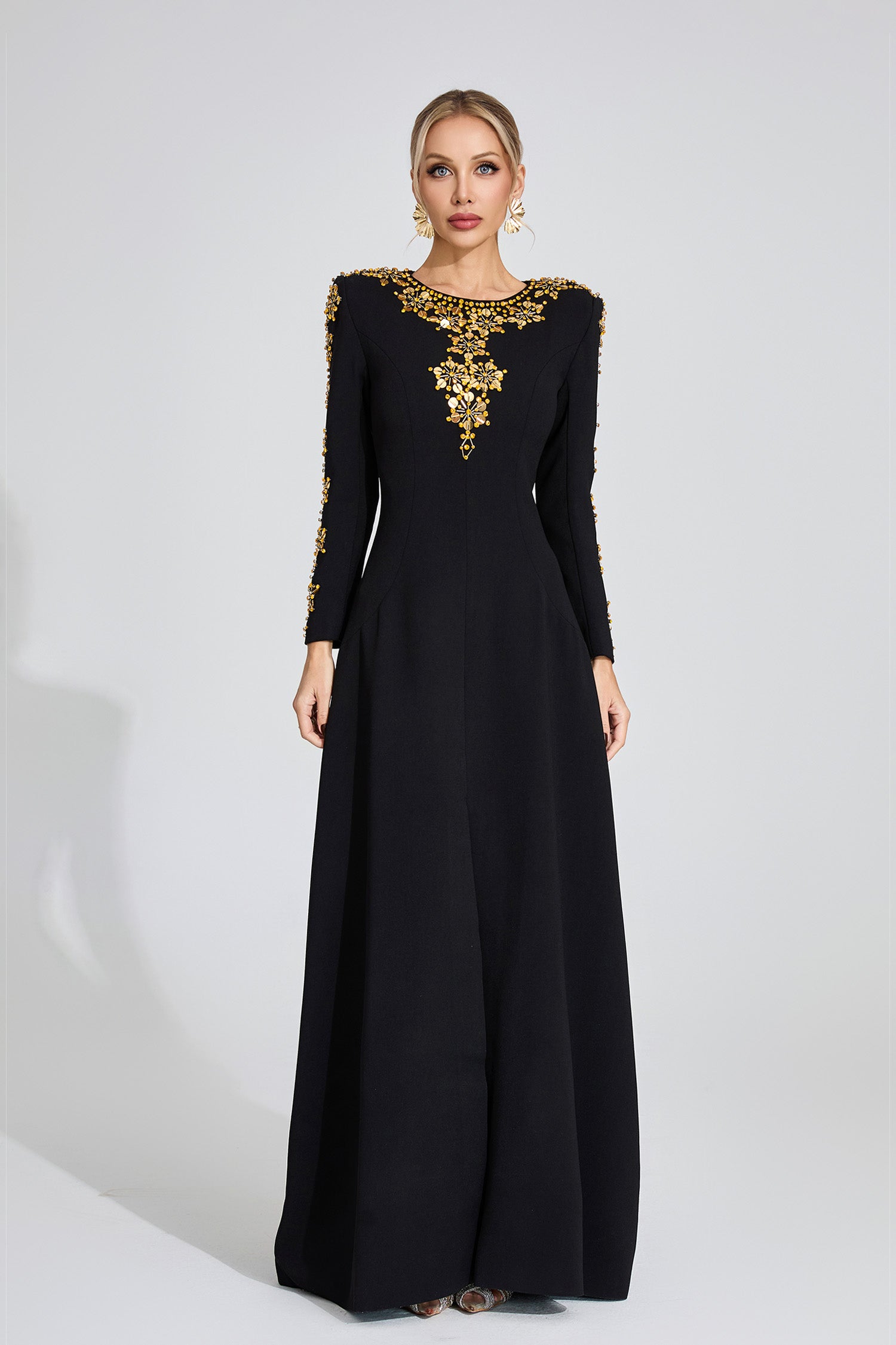 Eilley Diamond Maxi Dress In Black