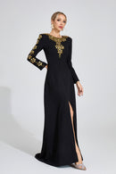 Eilley Diamond Maxi Dress In Black