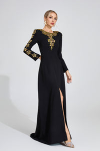 Eilley Diamond Maxi Dress In Black