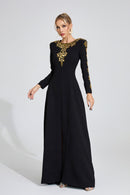Eilley Diamond Maxi Dress In Black