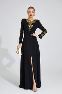 Eilley Diamond Maxi Dress In Black
