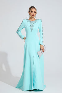 Eilley Bule Diamond Maxi Dress