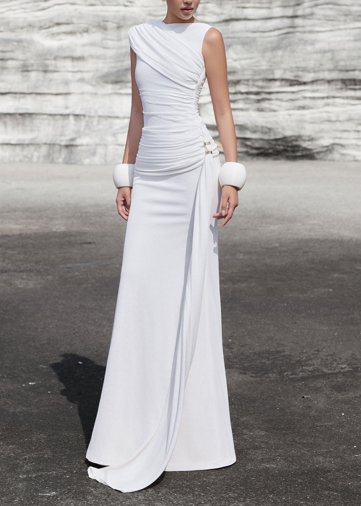 Godelieve Asymmetric Maxi Dress