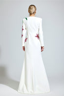 Aerthion White Floral Maxi Dress