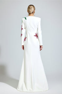 Aerthion White Floral Maxi Dress