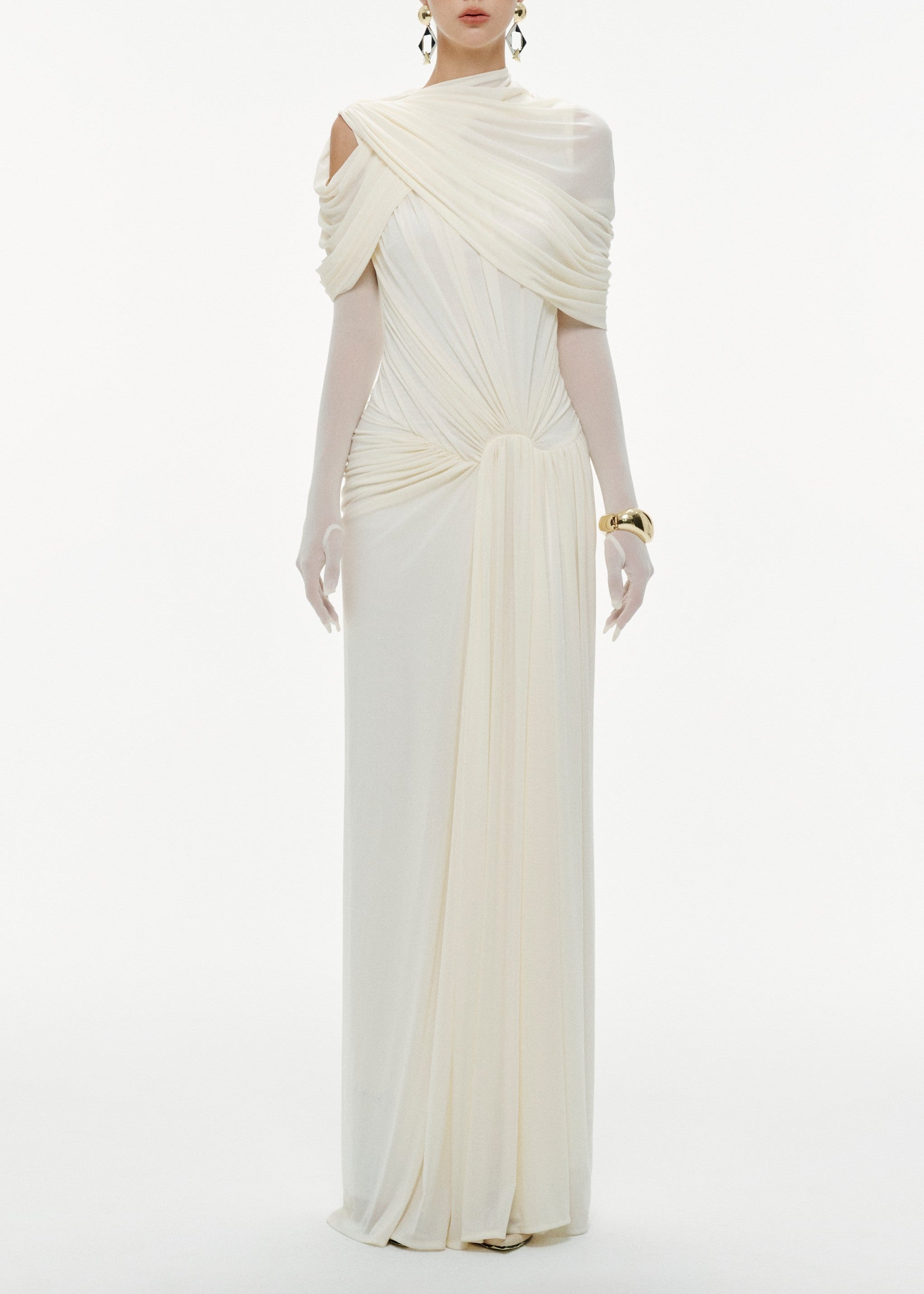 Didyme Draped Design Maxi Dress