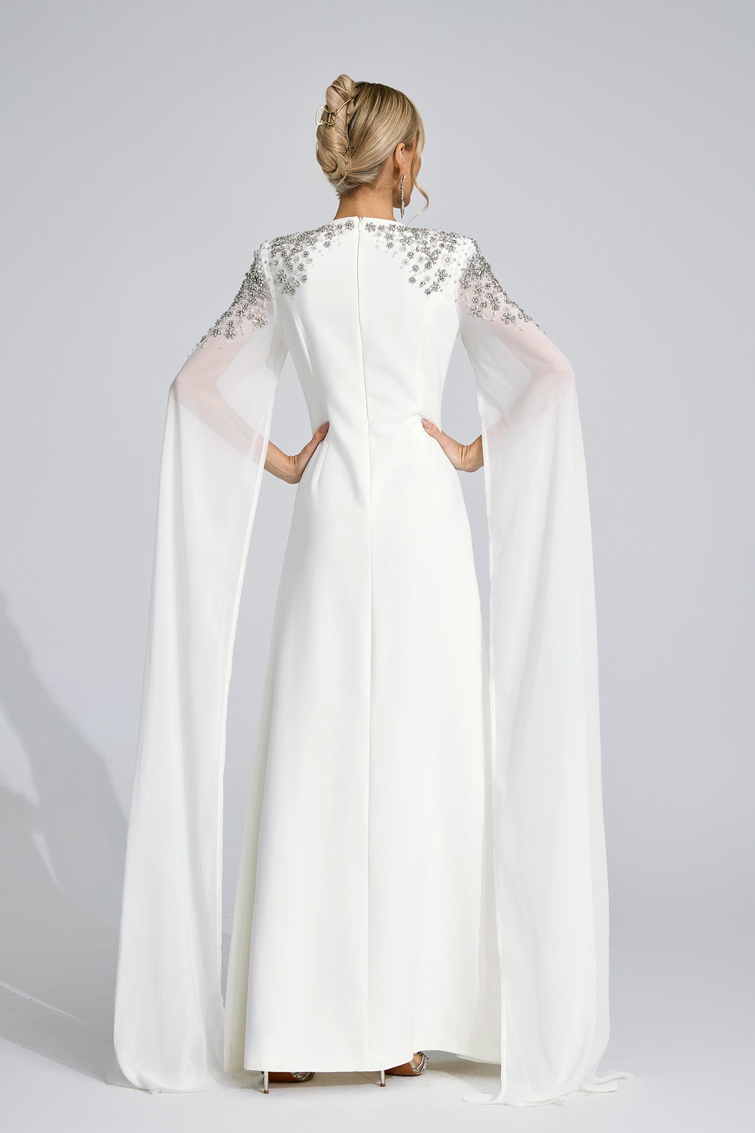 Istralion White Diamond Maxi Dress