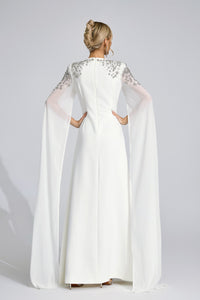Istralion White Diamond Maxi Dress