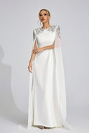 Istralion White Diamond Maxi Dress
