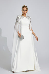 Istralion White Diamond Maxi Dress