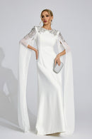 Istralion White Diamond Maxi Dress